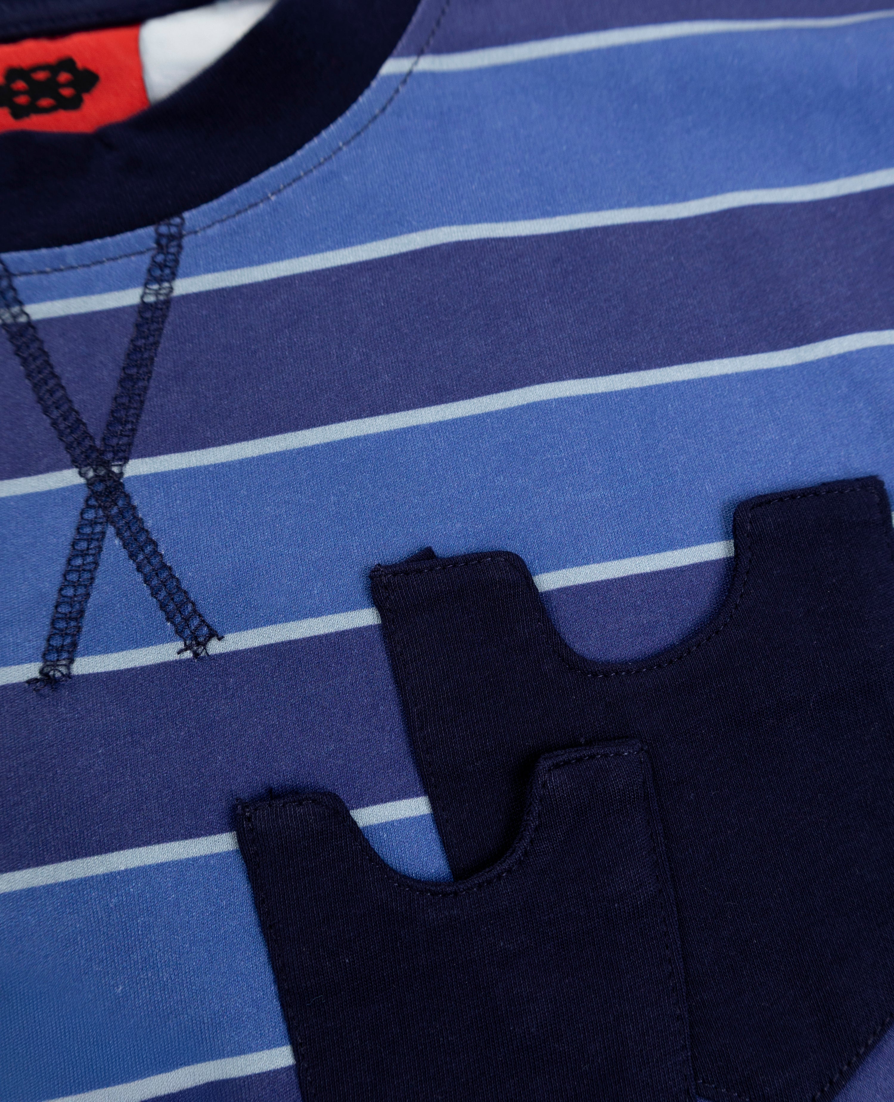 BLUE PRISONER T-SHIRT